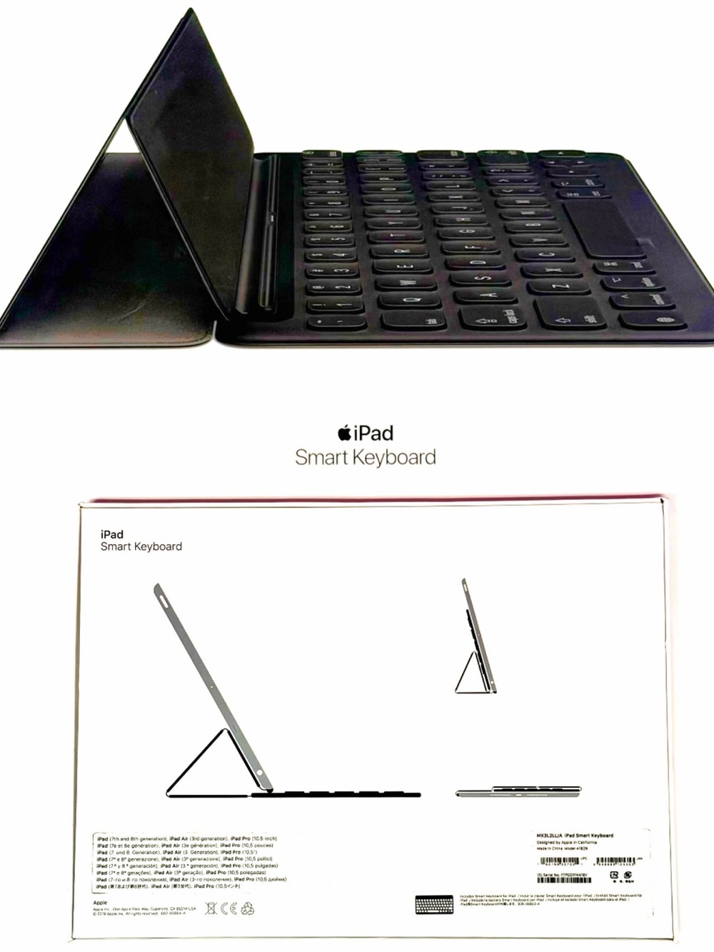NWT iPad Smart Keyboard 7th&8th Gen iPad Air 3rd Gen iPad Pro 10.5” Compatible
